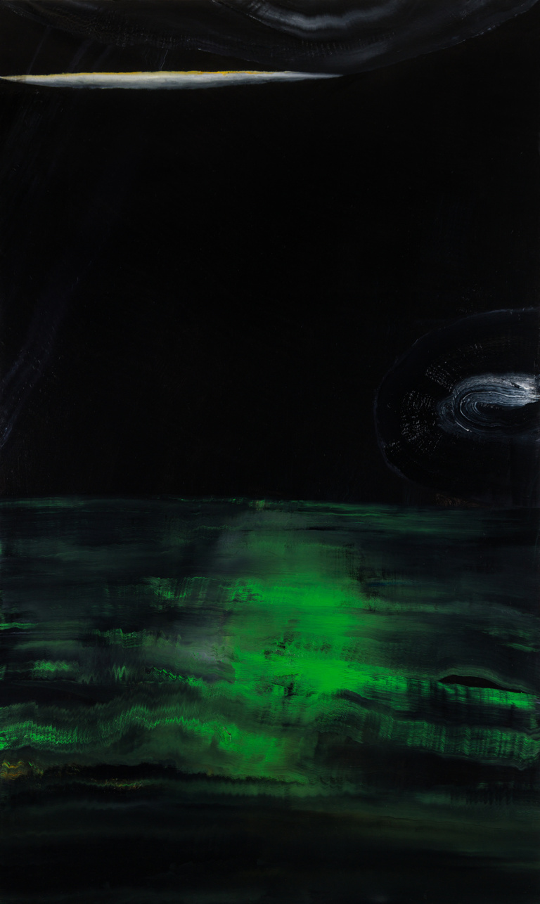 Smeraldo 2, 2022, 200x120x2cm, Oil on canvas