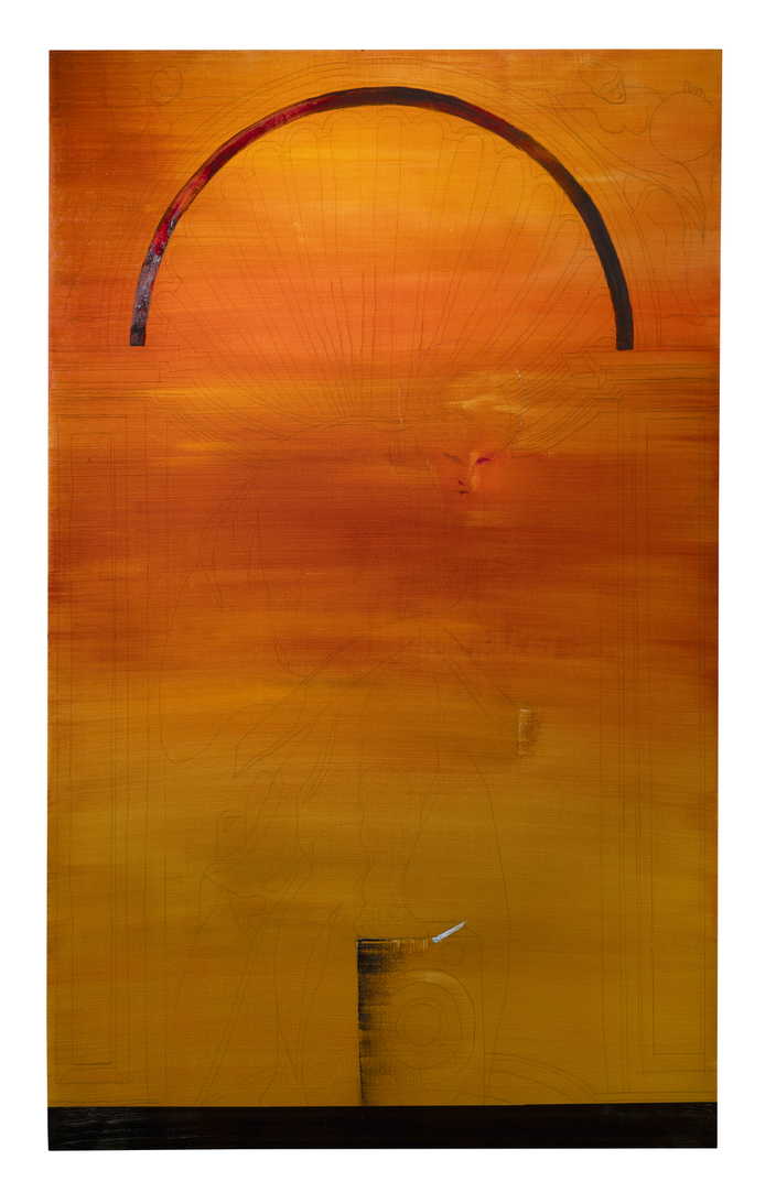 Diogene, 31/2023 San Mamete, 246x148cm, Oil on canvas