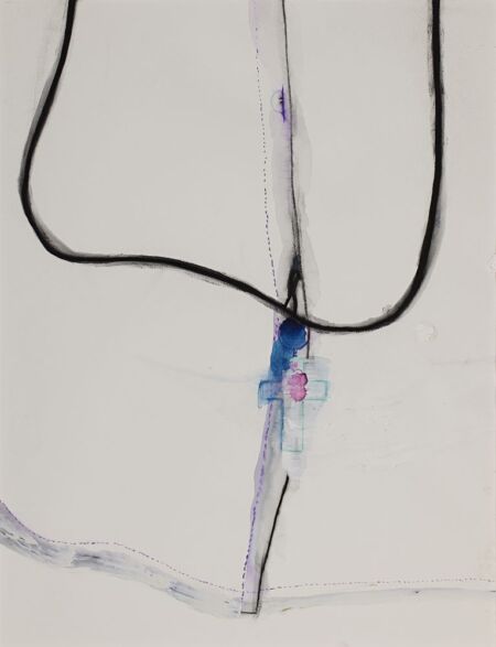 Un cuore per la cura (A Heart for Care) - Mixed media on paper - 64x50 cm